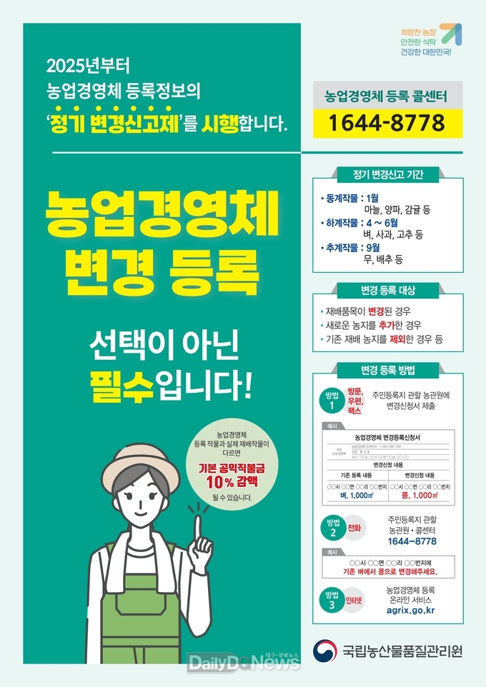 정기 변경신고제 리플릿
