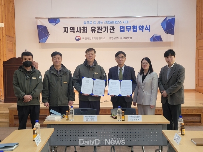 국립밀양등산학교-국립운문산자연휴양림, 산림복지 협력체계 구축