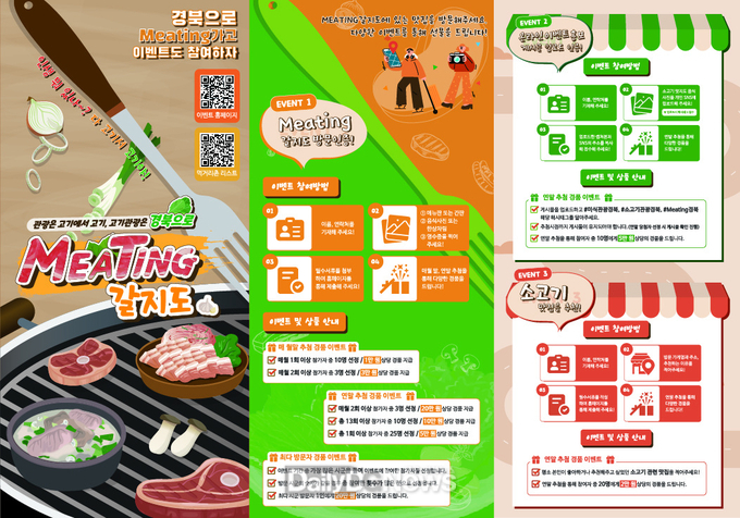 경북문화관광공사, 경북 소고기와 미식관광 결합한 특별이벤트 ‘Meating 갈지도’ 운영