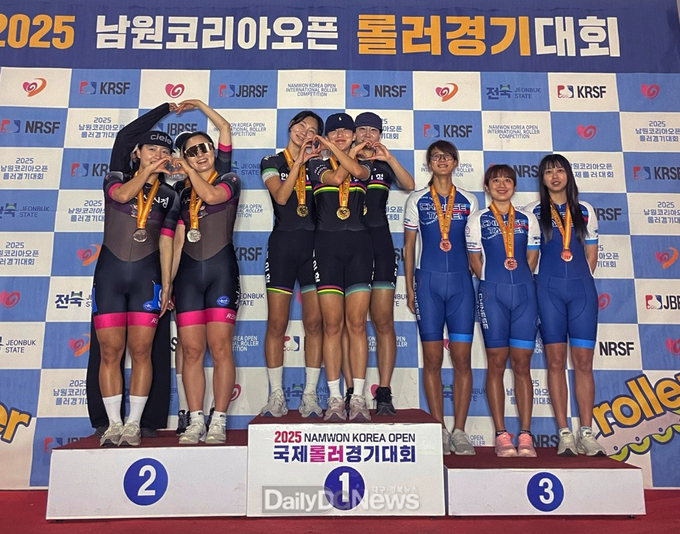 안동안동시청 롤러경기단, 2025 남원코리아오픈대회에서 돋보여