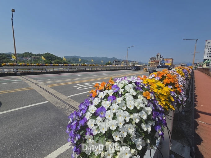 성산교 꽃다리 시작으로 성밖숲 주변 봄꽃조성