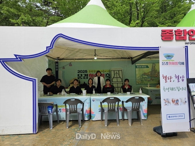 문경대학교 간호학과, 문경찻사발 축제에서 ‘간호학과 건강지킴이’재능기부 프로그램 운영