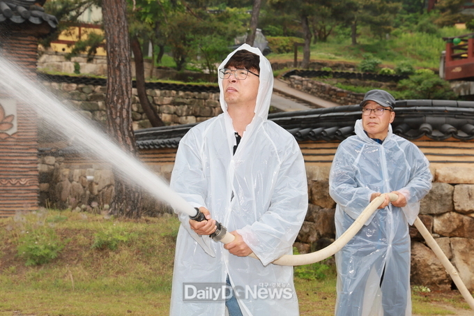 예천군, 천년고찰 용문사에서 국가유산 소방안전 자체훈련 실시