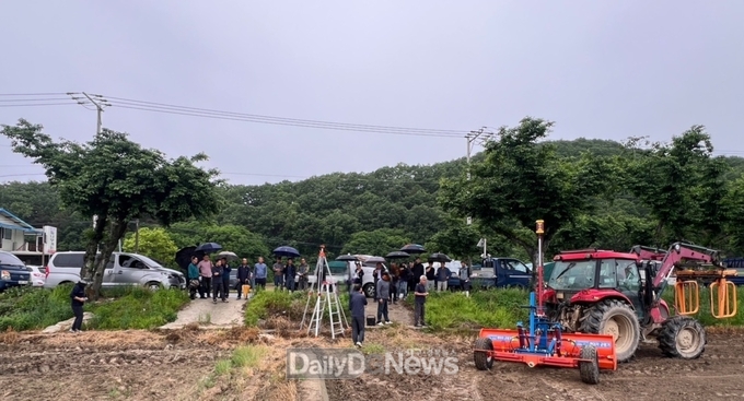 고령군 마른논 써레질 재배단지 조성 현장 시연회 개최!!