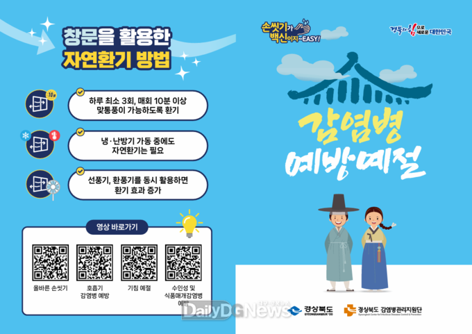 경북도, 오는 22일부터 31일까지 10일간 감염병 일일감시체계 구축 및 대응 강화