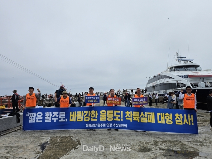 울릉군, 독도에서 ‘울릉공항 활주로 연장 대정부 촉구대회’ 개최