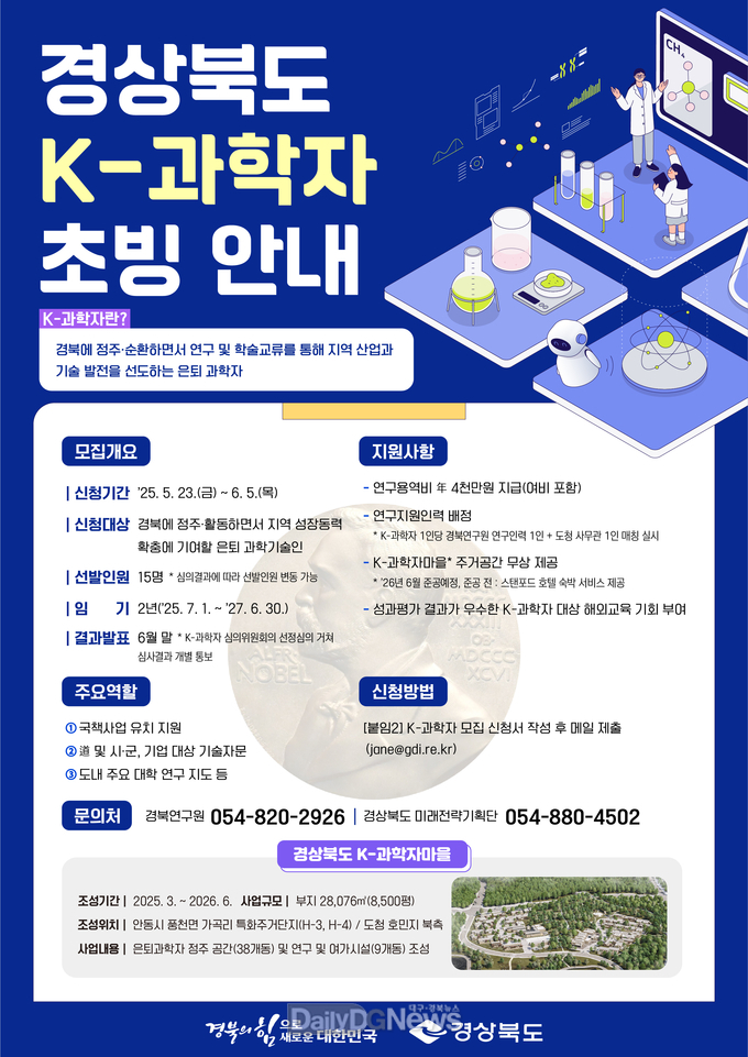 5월 23일~6월 5일까지 K-과학자 15명 초빙