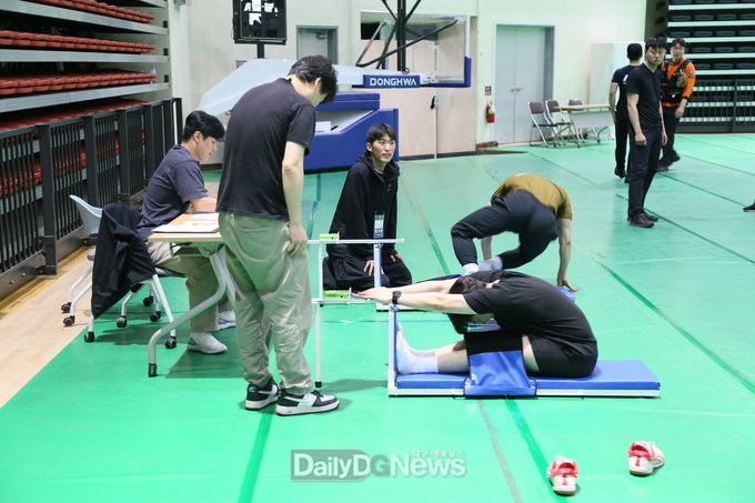 안동소방서, 소방공무원 대상 체력검정 실시...총 284명 참여