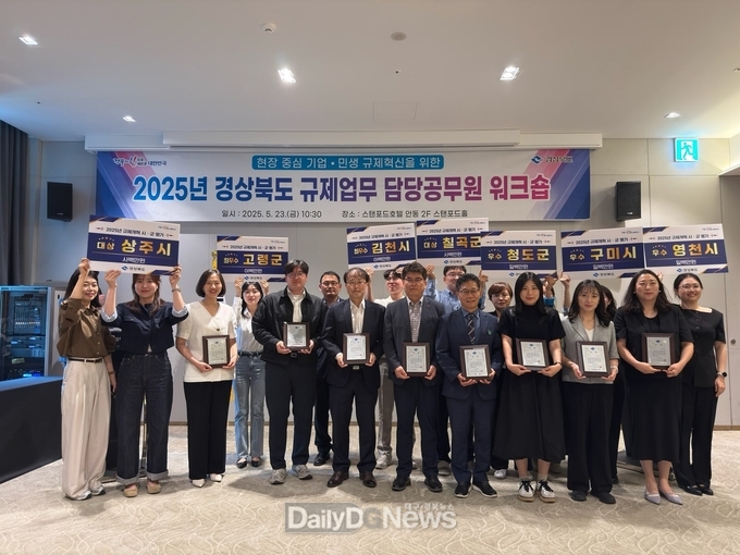 규제개혁 추진 실적 평가에서 상주시·칠곡군을 비롯한 8개 우수 시군 수상