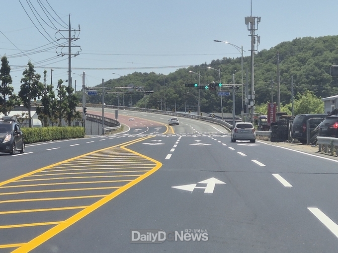 영천시, 완산동 봉정사 교차로 e편한세상아파트 방면 좌회전 신설