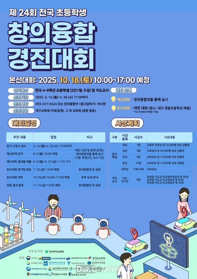 대구시교육청. ‘2025년 전국 초·중학생 창의융합 경진대회’ 홍보 포스터. (사진=대구시교육청 제공)