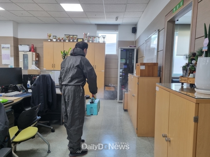 삼국유사면, 코로나19 재확산 대응...청사 방역 선제 추진