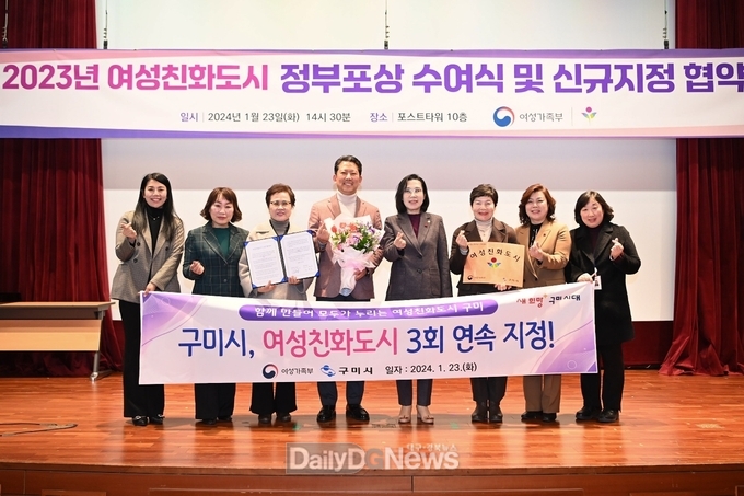 구미시, 여성친화도시 3회 연속 지정