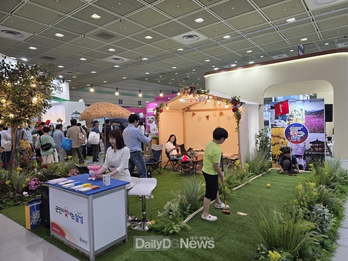 제40회 서울국제관광전에 참여한 달성군 홍보부스 모습. (사진=달성군 제공) 