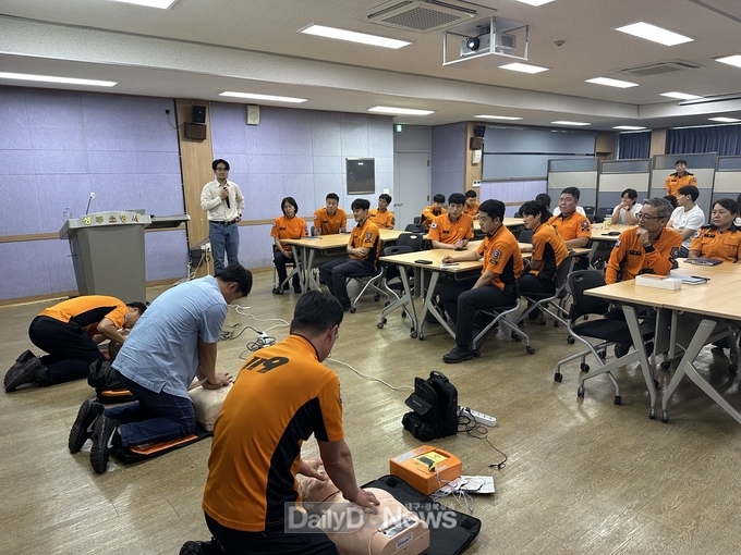 성주소방서, 현장 대응력 강화 위한 응급처치 교육 실시