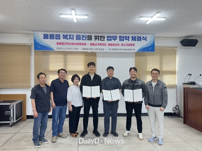 울릉읍지역사회보장협의체, 소외계층 지원 위한 업무협약 체결