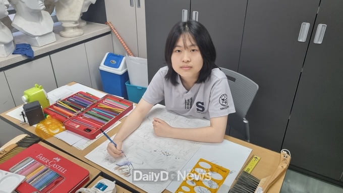 성주군 수륜중 한연수 학생, 전국 미술대회 입·특선 쾌거!