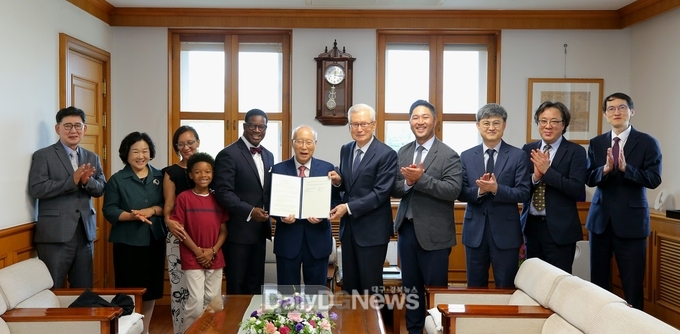 계명대학교는 6월 20일 프린스턴 신학교와 행소관에서 학술교류 협정을 갱신을 했다. (사진=계명대 제공)