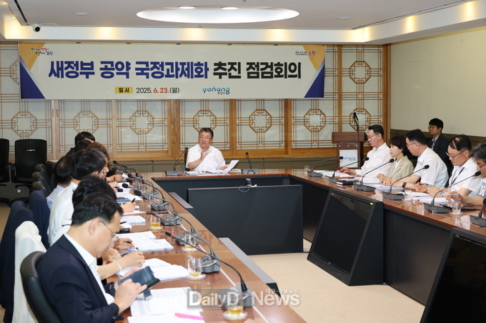 포항시는 23일 장상길 부시장 주재로 ‘새정부 공약 국정과제화 추진 점검 회의’를 개최했다.