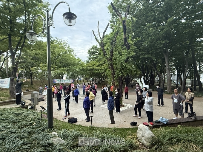 대구 서구체육회, 해달빛생활체육교실 수업 모습. (사진= 서구 제공)