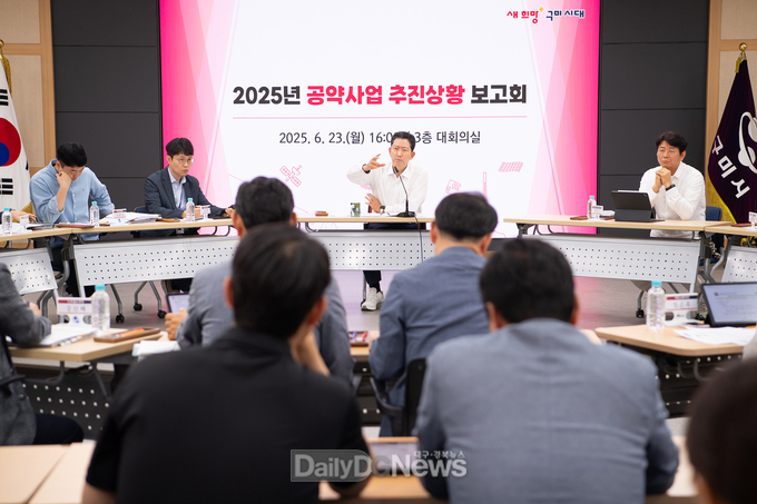 구미시, 민선8기 공약사업 추진상황 보고회 개최