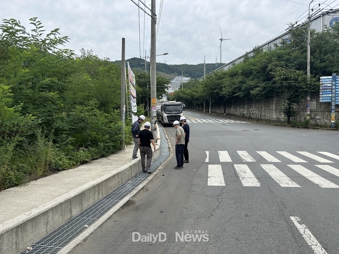 천북일반산업단지 배수로 점검