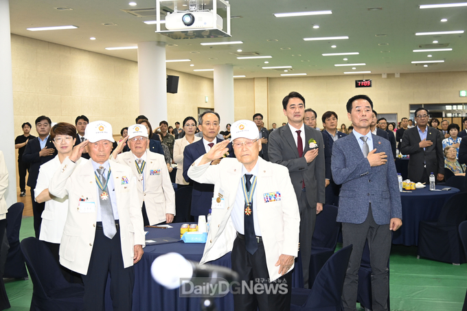 대구 달성군. 6·25전쟁 제75주년 기념행사 개최 모습. (사진=달성군 제공)