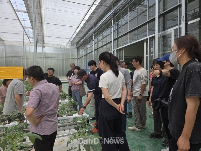 봉화군 임대형스마트팜 창업농 심화과정교육 현장