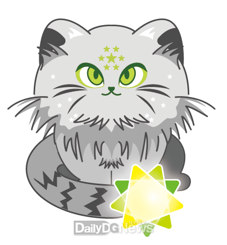 고산지대에 서식하는 멸종위기 야생동물 마눌고양이(Otocolobus manul) 캐릭터인 ‘마누리’