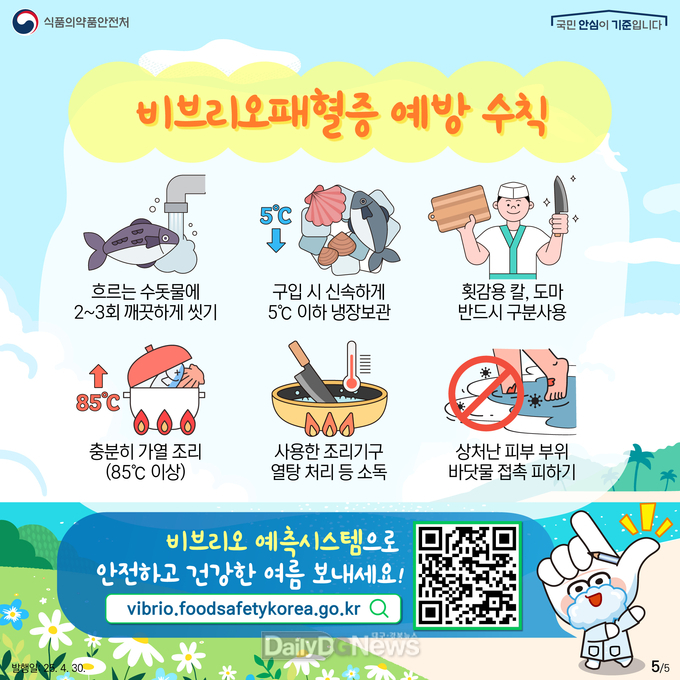 더 빨리 나타난 비브리오 패혈증! 주의하세요 카드뉴스