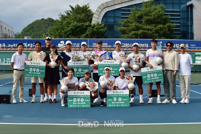 안동시청 테니스선수단, 대한테니스협회장배 혼합복식 우승 포함 전원 메달 획득