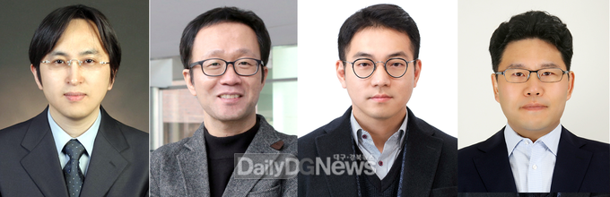국립금오공대 제공) 좌측부터 이해연, 신수용, 고규현, 장지웅 교수