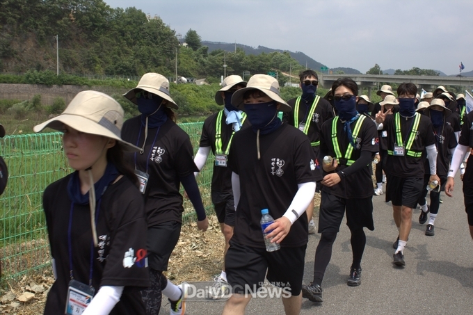 국립금오공대, 나라사랑 호국길 국토대장정 봉사활동