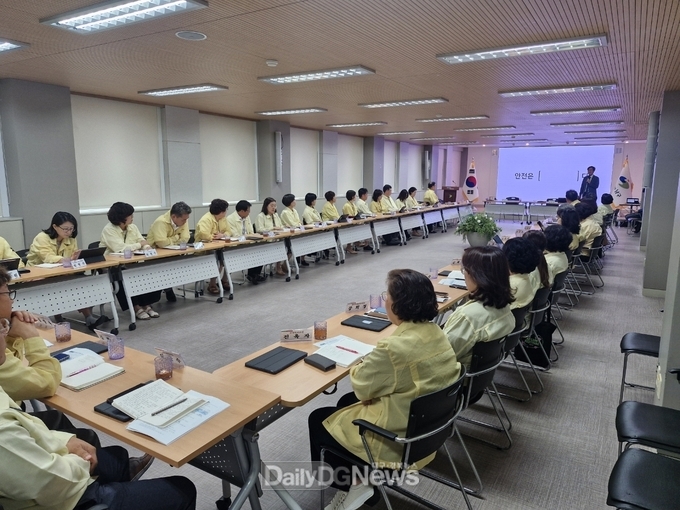 대구 남구. 간부공무원 중대재해 예방교육 실시 모습. (사진=남구 제공)