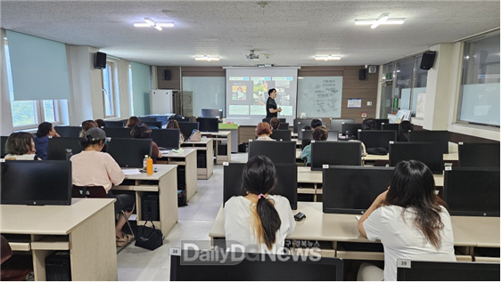 대구공업대학교. SNS마케팅 특강 진행 모습. (사진=대구공업대 제공)