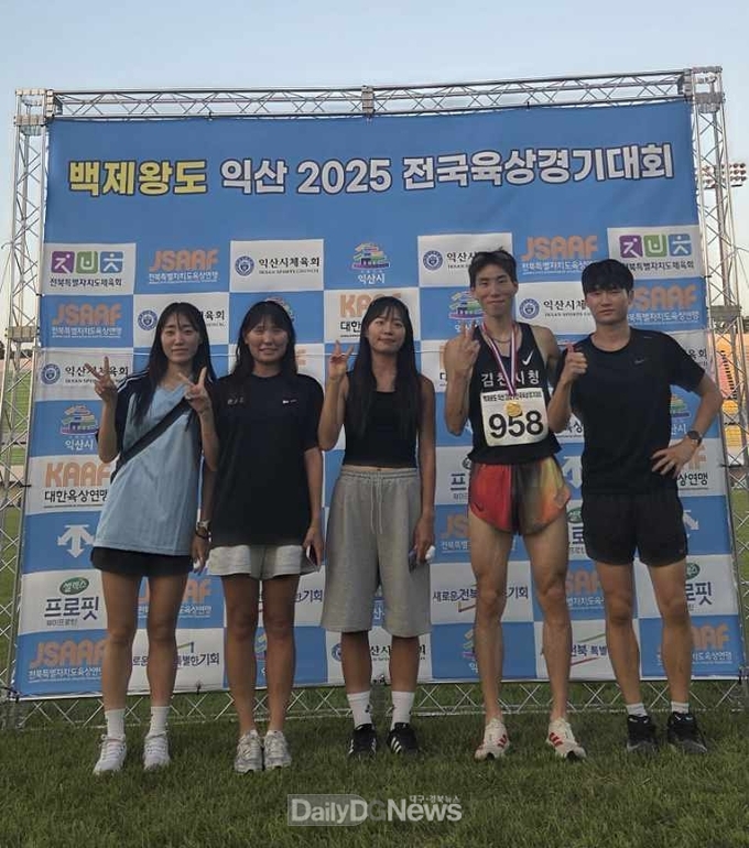 김천시육상단, 백제왕도 익산 전국육상대회에서 신기록 수립!