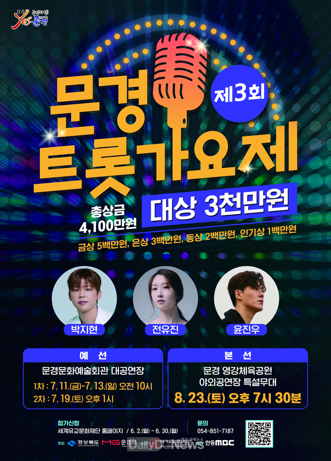 문경시, 제3회 문경 트롯가요제 2차 예선 돌입