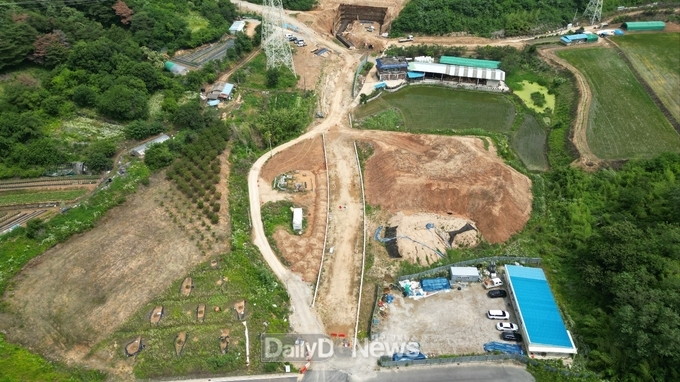 칠곡군, 왜관8리~금산 잇는 도로 건립 사업 '순항'