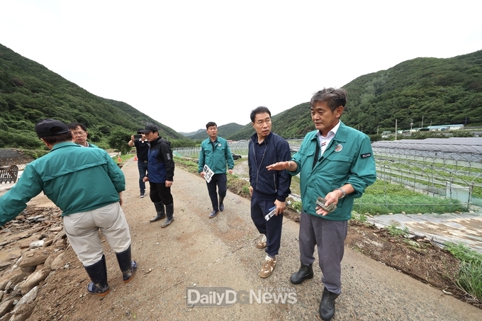 청도군의회, 집중호우에 따른 피해지역 현장 점검