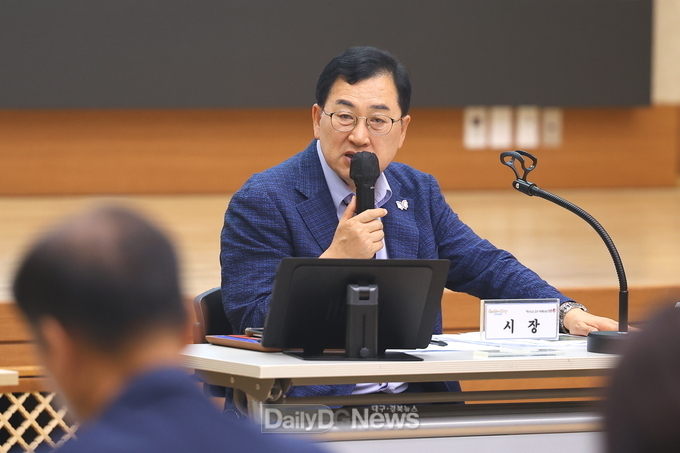 주낙영 경주시장 확대간부회의 주재 집중호우 피해하반기 정책과제 점검