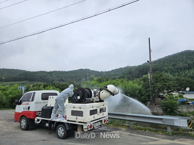 청도군, 집중호우 피해지역 방역 강화 및 감염병 확산 방지 위한 긴급 대응