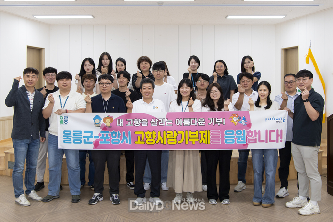울릉군, 포항시와 고향사랑기부제 상호기부로 상생 발전