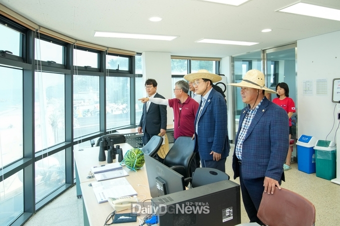  주낙영 경주시장, 해수욕장 현장 점검 나서