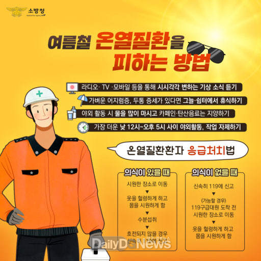 경북소방본부, 폭염 속 온열질환 예방 대응 총력