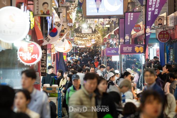 구미시 새마을중앙시장(야시장)