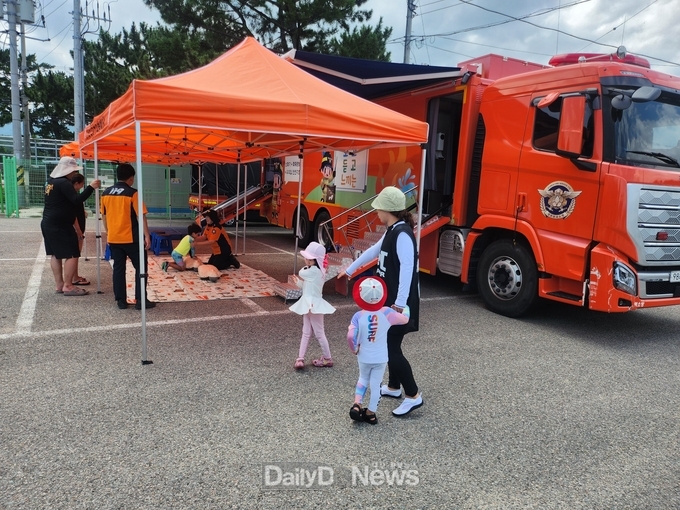 영덕소방서, 장사해수욕장에서 119이동안전체험차량 운영