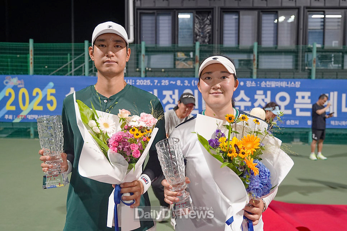 안동시청 김은채, 순천오픈테니스대회 2관왕 등극