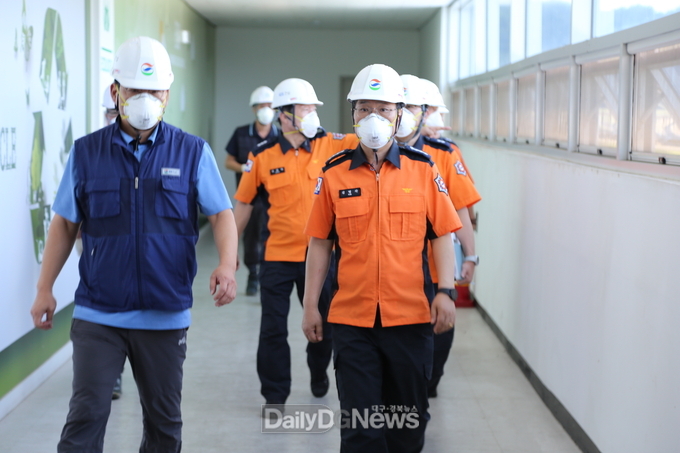 안동소방서, 자원순환시설 화재안전 점검 실시