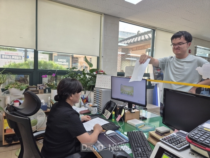 사진은 (성주군 대가면 하반기 특이민원 발생대비 모의훈련 실 장면