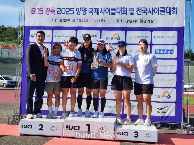 상주시청 여자 사이클팀, 8.15경축 양양 국제 및 전국 사이클 대회 종합우승